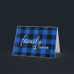 Svart och blå Play Brother-in-law Birthday Kort<br><div class="desc">Födelsedag för svärbror på blå och svart buffel löste mönster. Kortdesignen kan redigeras för alla familjemedlemmar.</div>