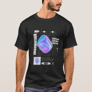Svart och blå Streetwear T Shirt