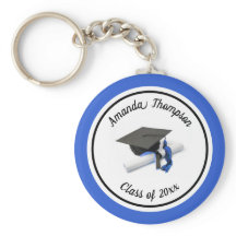 Svart och blå Studentmössa och Tassel