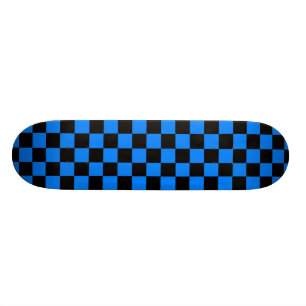 Svart och blåttschackbrädeSkateboard Skateboard Bräda 20 Cm