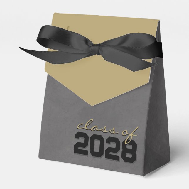 Svart och Bronze Chalkboard Studenten Gift Boxes Presentaskar (Framsidan Sidan)