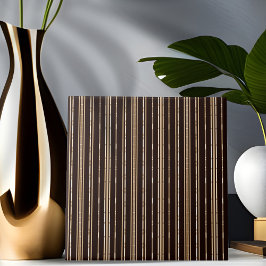 Svart och brun bamboo-utseende, rand platta kakelplatta