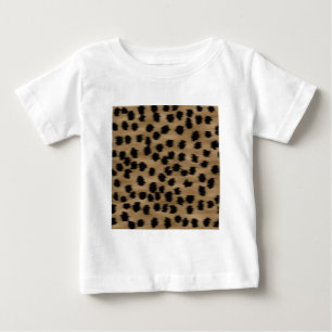 Svart och brun Cheetahtryckmodell T Shirt