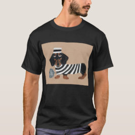 Svart och brun Dachshund Godsstöld Fångfågel T Shirt