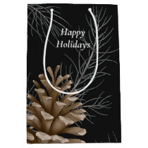 Svart och brunt Glad helg i Gräs Cone