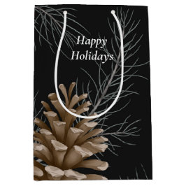 Svart och brunt Glad helg i Gräs Cone