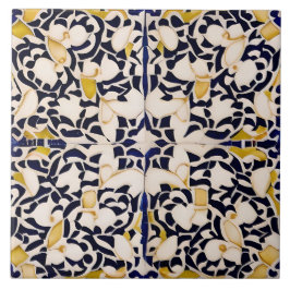 Svart och Cream från spanska Stil Simulated Mosaic Kakelplatta