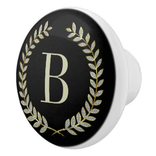 Svart och faux Glitter-andedräkt Knopp