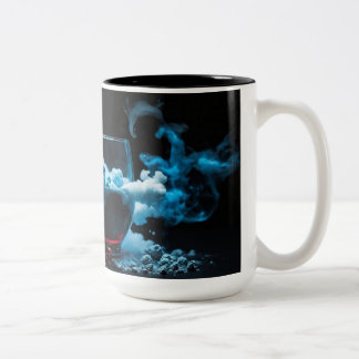 Svart och glas Tha Smoke Abstrakt Modern Två-Tonad Mugg