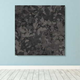 Svart och grå abstrakt grafisk konstnärlig design canvastryck