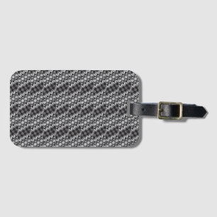 Svart och grå designer bagagetikett bagagebricka