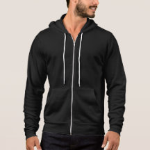 Svart- och grå färgZipperHoodie