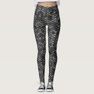 Svart och grå magisk damasker för leggings