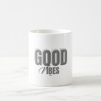 Svart och grå minimalistisk mugg för goda vibbar
