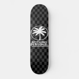 Svart och grå rutigt mönster mini skateboard bräda 18,5 cm