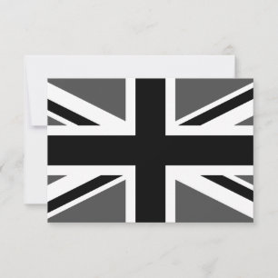 Svart och grå Union Jack