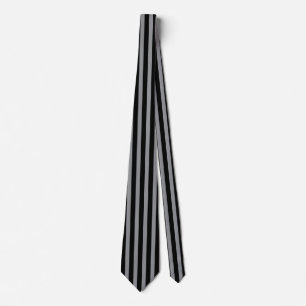 Svart och grå vertikala ränder klassisk elegans slips