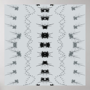 Svart och grått abstrakt design poster