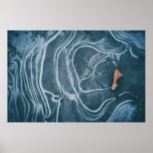Svart och grått-abstrakt poster