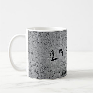 Svart och grått-betong yta kaffemugg
