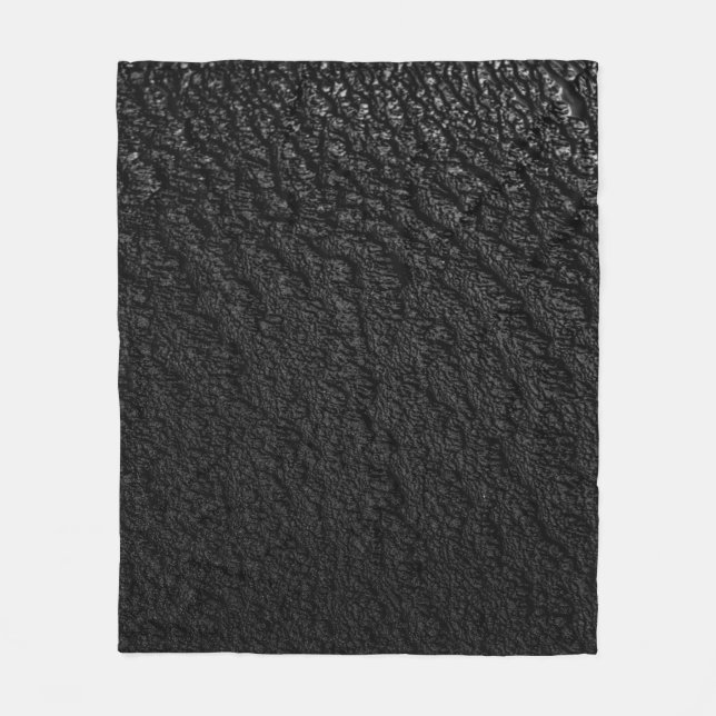 Svart och grått-blommigt fleecefilt (Framsidan)