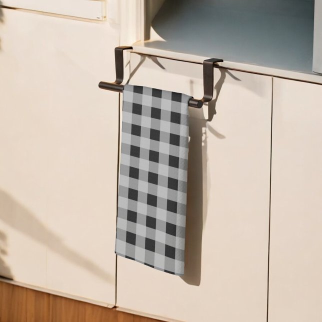 Svart och Grått Buffalo Play Kitchen Towel Kökshandduk (Skapare uppladdad)