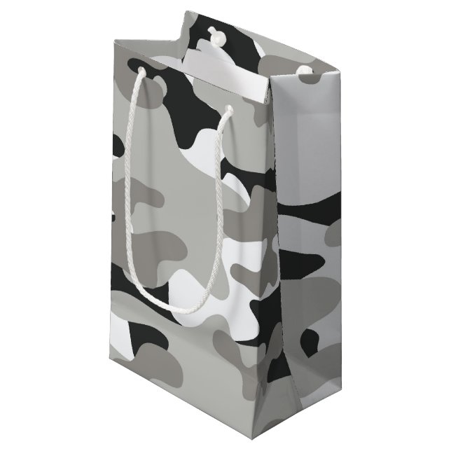 Svart och Grått Camo Design (Framsidan Vinklad)