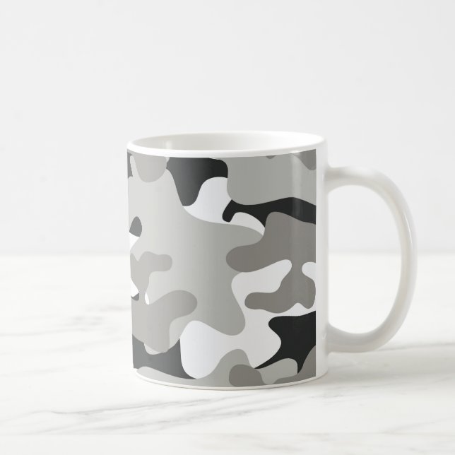 Svart och Grått Camo Kaffemugg (Höger)