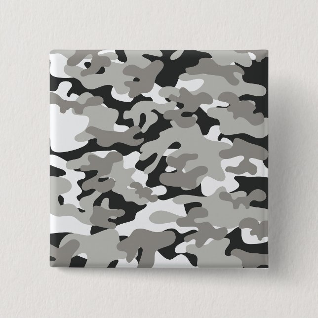 Svart och Grått Camo Knapp (Framsida)