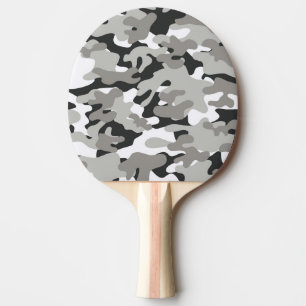 Svart och Grått Camo Pingisracket