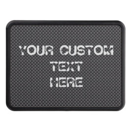 Svart och Grått Carbon Fiber Polymer Dragkroksskydd