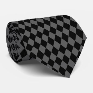 Svart och Grått Diamonds Tie Slips