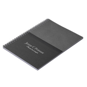 Svart och Grått Faux Leather Struktur Bakgrund Anteckningsbok