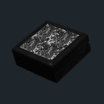Svart och Grått Glitter Marble 2 Minnesask<br><div class="desc">Svarta och grått glitter marble 2-presentboxen.</div>