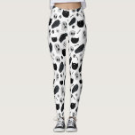 Svart och Grått Halloween Icons Mönster Leggings<br><div class="desc">Fira Halloween med detta unika Halloween-lag som visar illustrationer av katter,  spöken,  ben,  kistor och andra ikoner.</div>
