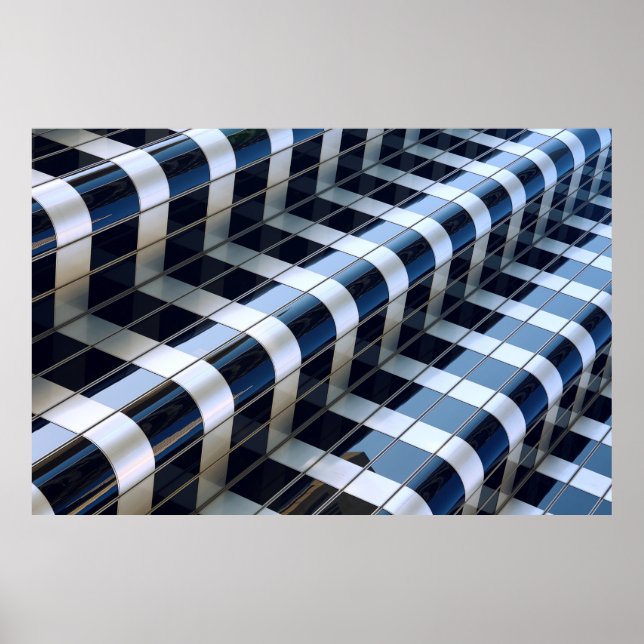 Svart och grått högstiga upp byggnad poster (Framsidan)