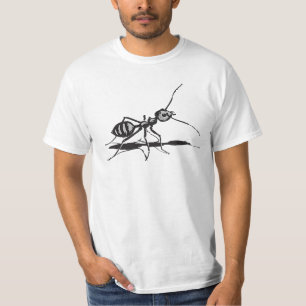 Svart och Grått Insekter Ant T-shirt