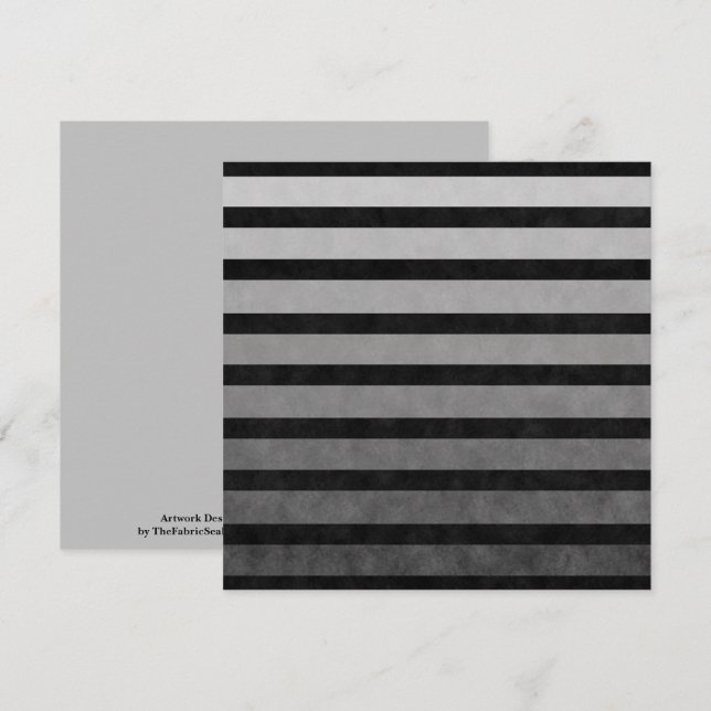 Svart och Grått-kamouflage texturerad linje Rand Kort (Fram/baksida)