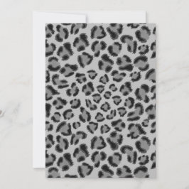 Svart och grått Leopard mönster, cheetah mönster Meddelande