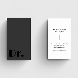 Svart och Grått Medicinsk Doktor Läkarvård Visitkort