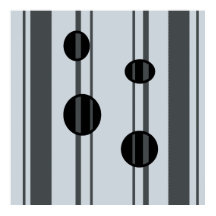 Svart- och grått-punkter och linjer