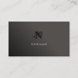 Svart och Grått Visitkort