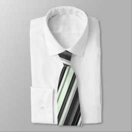 Svart- och gråttrandar på minten görar grön gåvan slips