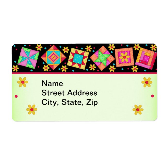 Svart och grön fraktetikett för snabbblocksblock fraktsedel (Framsidan)