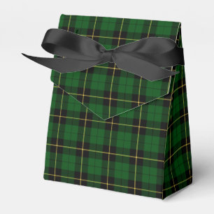 Svart och grön Tartan för Wallace klanjakt Presentaskar
