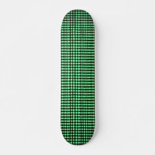 Svart och Grönt datorkod nr 3 Mini Skateboard Bräda 18,5 Cm