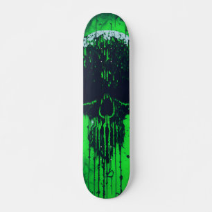Svart och Grönt-datorkodskal Mini Skateboard Bräda 18,5 Cm