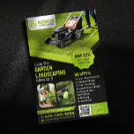 Svart och Grönt Garden Landscaping Gräsmatta Care  Flygblad<br><div class="desc">Den här öga-mallen för landskapsplanering är designad för att du ska kunna locka nya kunder och öka din försäljning. Visa dina tjänster,  markera speciella erbjudanden som rabatter och se ditt företag växa! Med anpassadets layout kan du enkelt lägga till företagsinformation,  logotyp och bilder.</div>