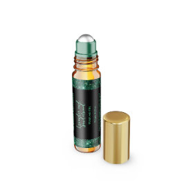 Svart och Grönt Glitter Roller Flaska Vattenflaskor Etikett