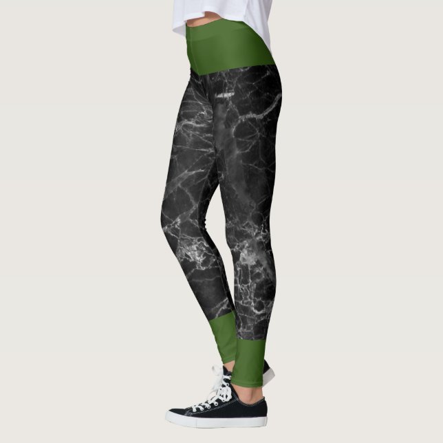 Svart och Grönt Leggings (Vänster)